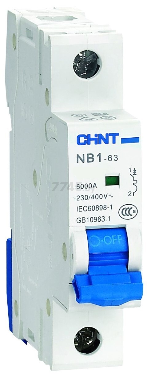 Автоматический выключатель CHINT NB1-63 1P 16A C 6кА (179616)